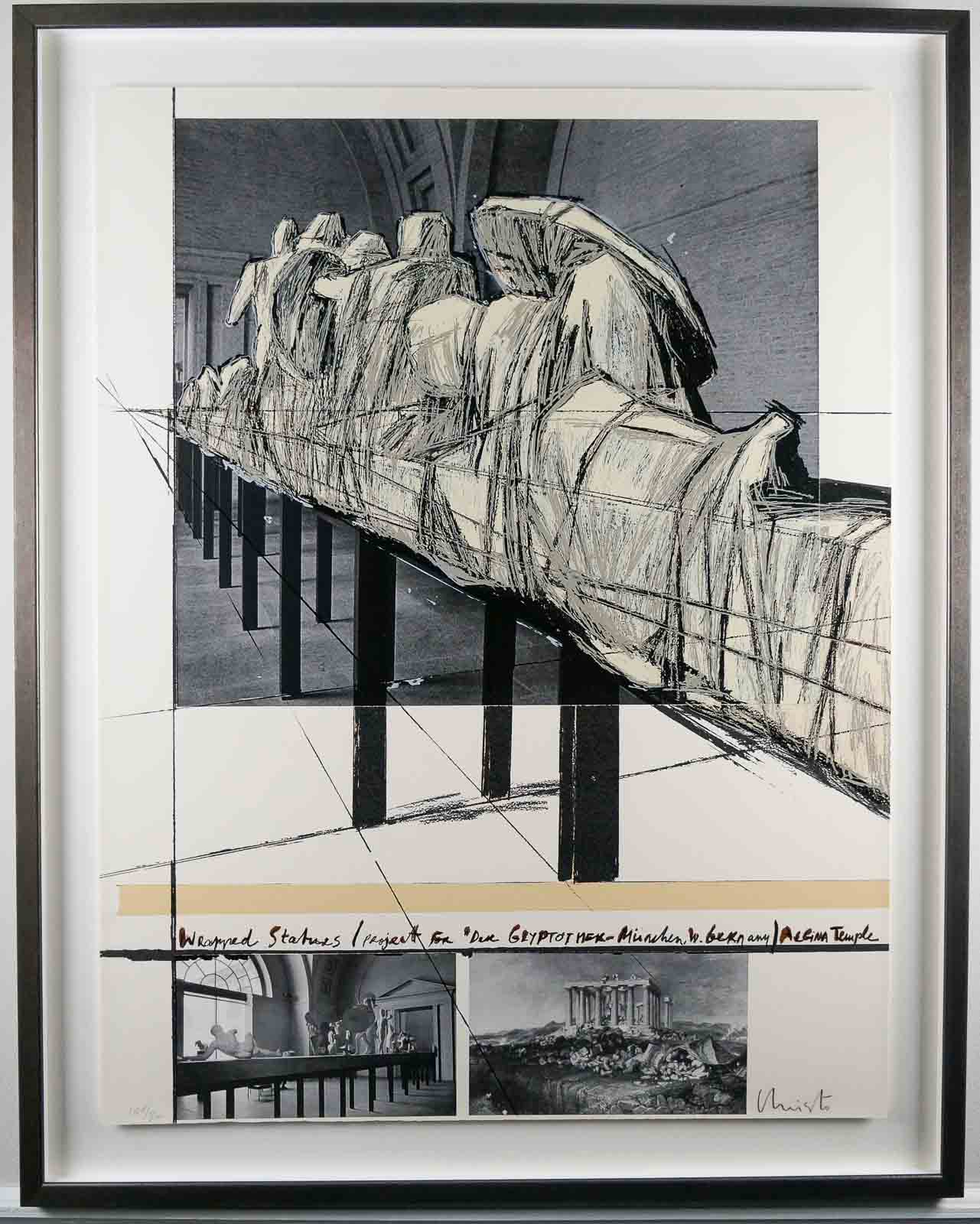 Christo and Jeanne-Claude Wrapped Statues Aegina Temple, 1988