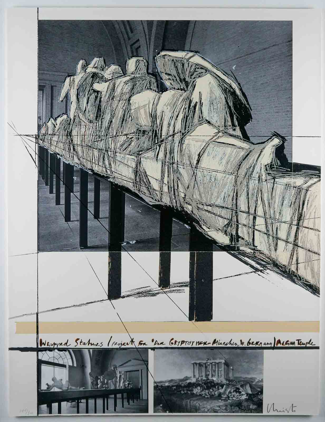 Christo and Jeanne-Claude Wrapped Statues Aegina Temple, 1988