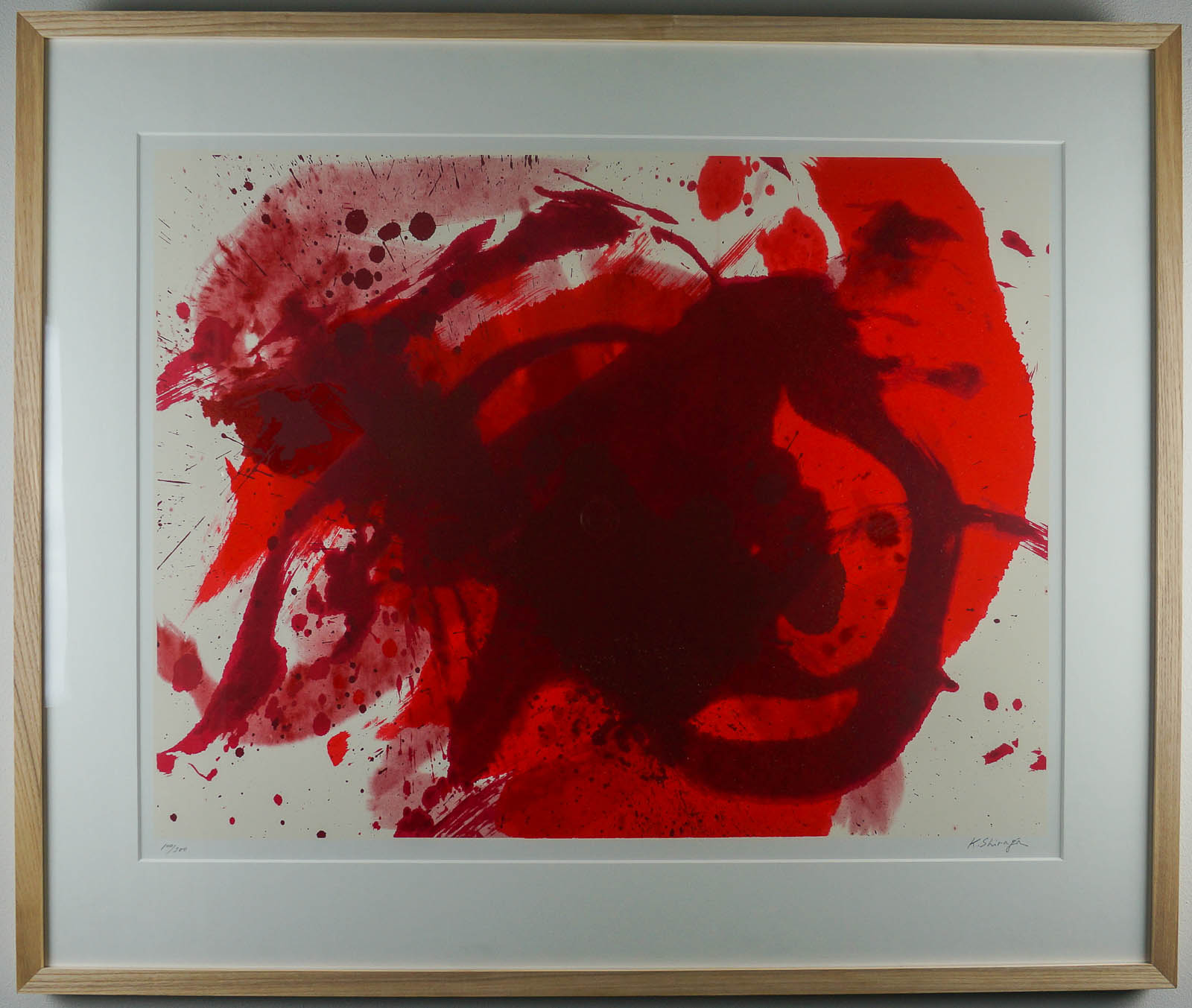 Kazuo Shiraga - Passionate Winner, silkscreen 1988