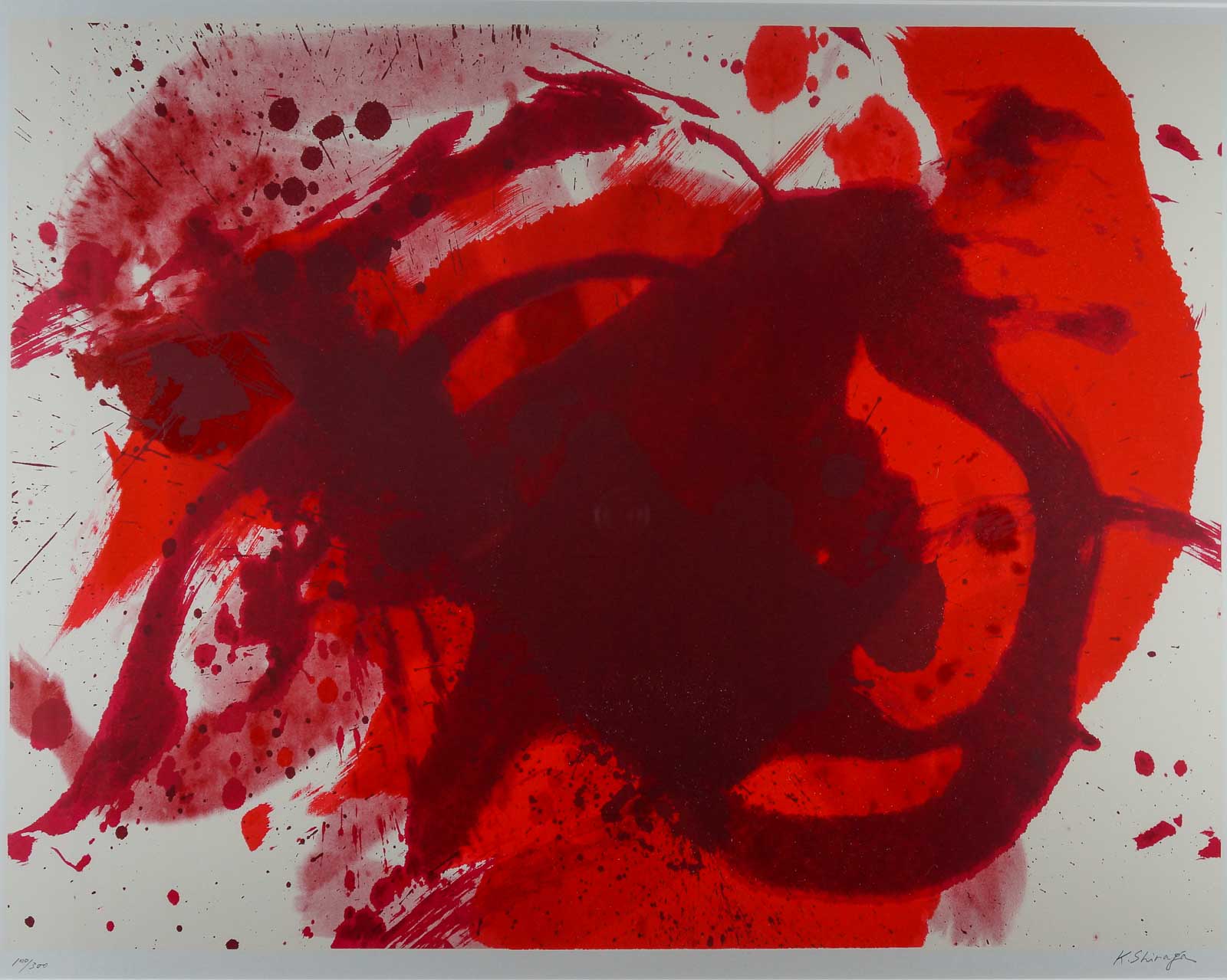 Kazuo Shiraga - Passionate Winner, silkscreen 1988