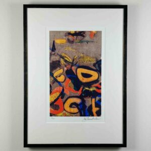 John Chamberlain - "Bozo" - Silkscreen 1990, professionally framed