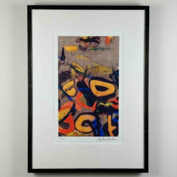 John Chamberlain – “Bozo” – Silkscreen 1990, professionally framed