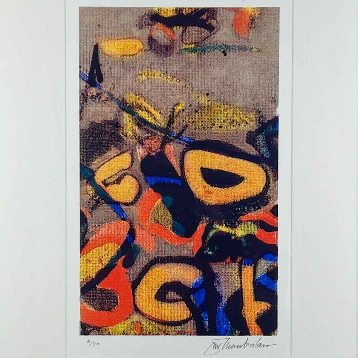 John Chamberlain - "Bozo" - Silkscreen 1990, professionally framed