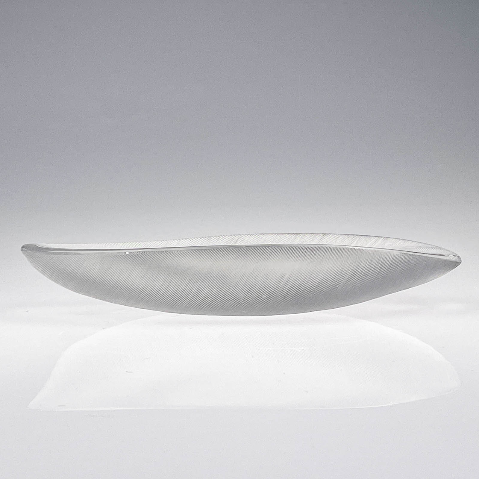 Tapio Wirkkala - Crystal Art-Object "Feather" model 3369 = 3869 - Iittala Finland 1955