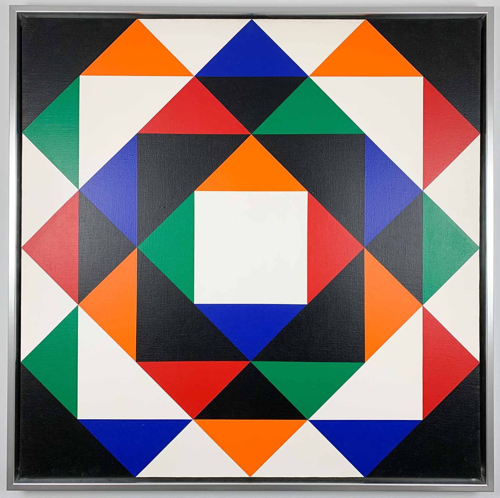 Hans Jorgen Hvid Van Kerkhoff Art Consultancy-1 Hans Jørgen Hvid - Geometric abstract composition - Acrylic on canvas