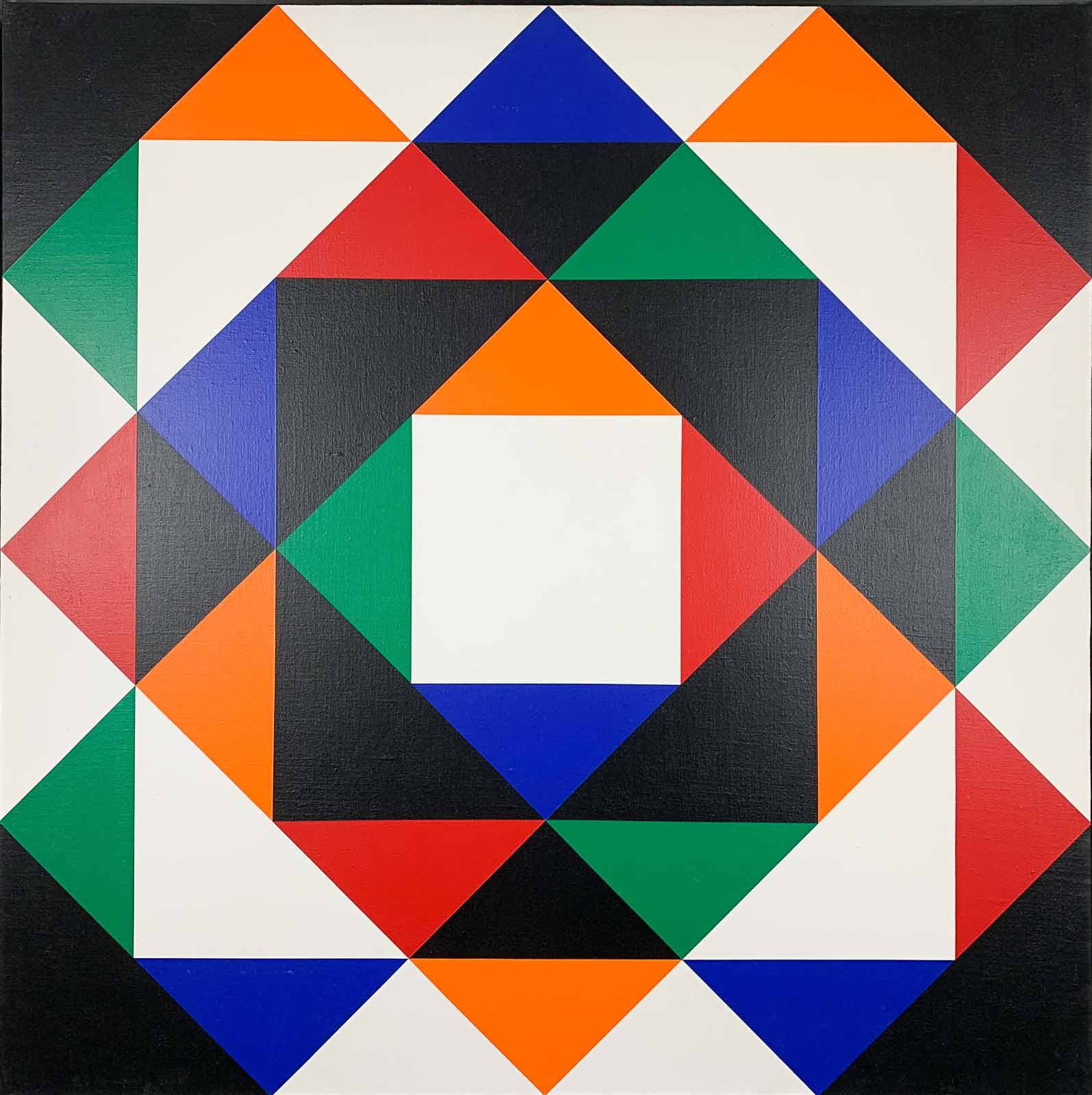 Hans Jorgen Hvid Van Kerkhoff Art Consultancy-2 Hans Jørgen Hvid - Geometric abstract composition - Acrylic on canvas