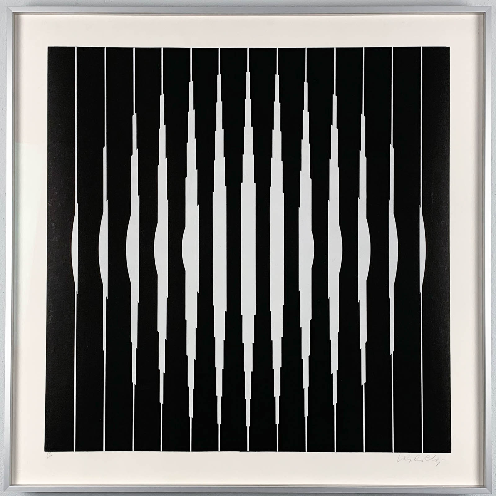 Victor Vasarely - "Bora-D", screenprint 1968