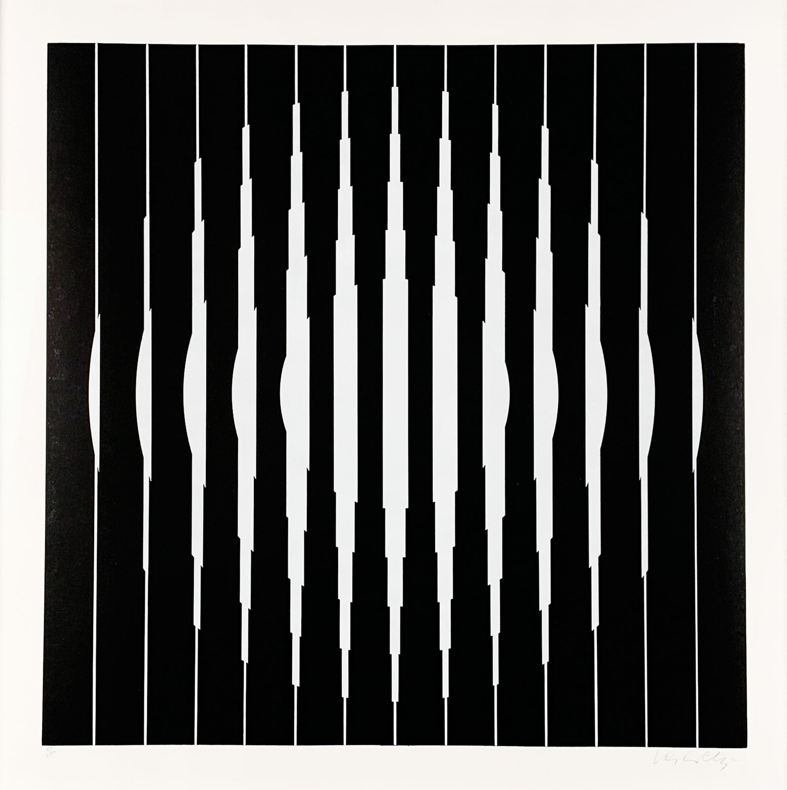 Victor Vasarely - "Bora-D", screenprint 1968