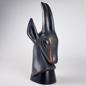 Gunnar Nylund - A large glazed stoneware sculpture of an Antilope - Rörstrand, Sweden ca. 1955