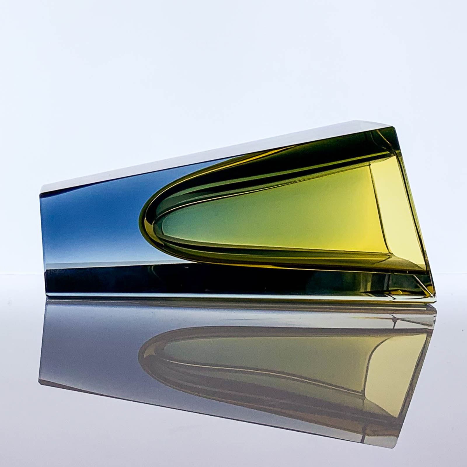 Kaj Franck - Glass Art-object "Prisma", model KF 215 - Nuutajärvi-Notsjö Finland, 1964