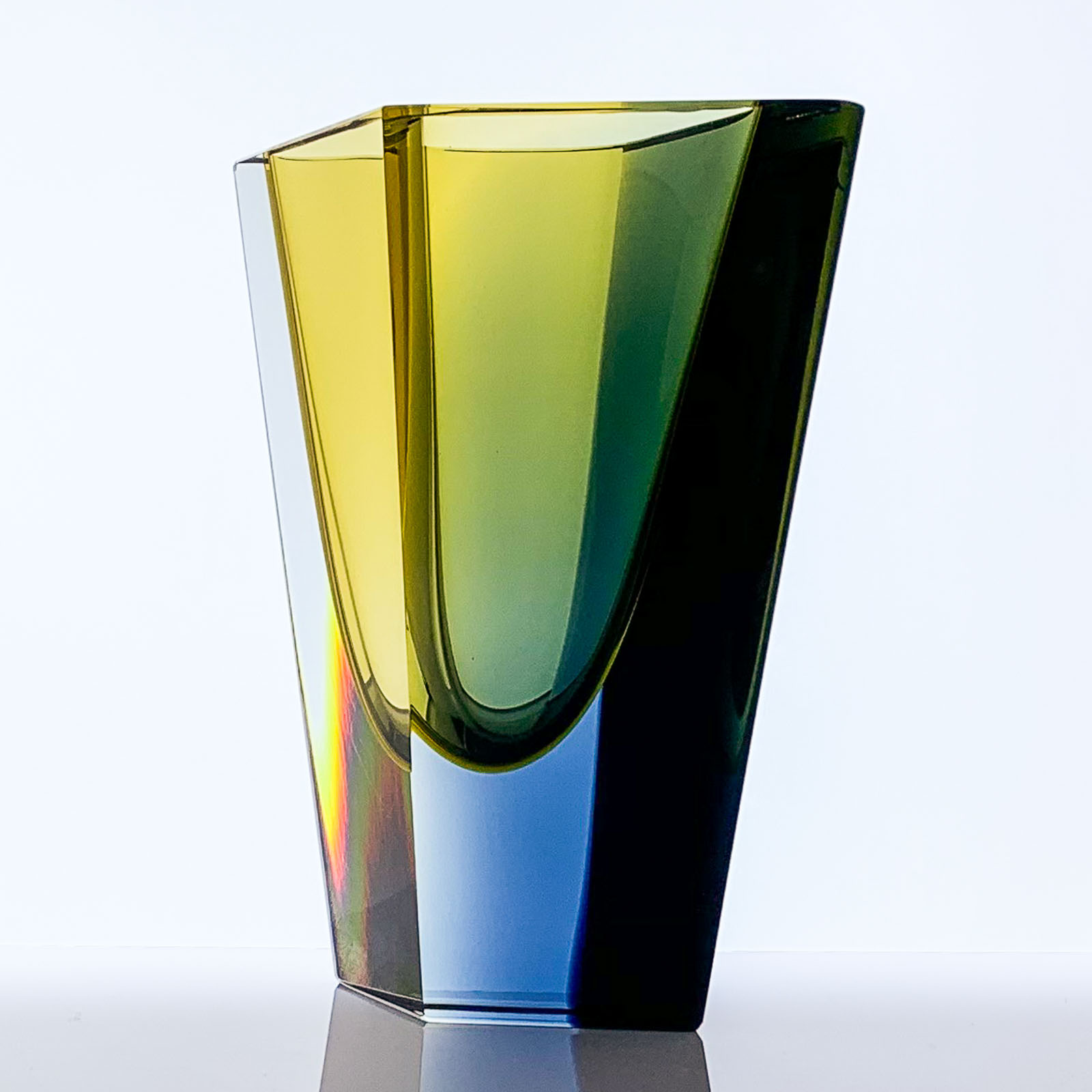 Kaj Franck - Glass Art-object "Prisma", model KF 215 - Nuutajärvi-Notsjö Finland, 1964