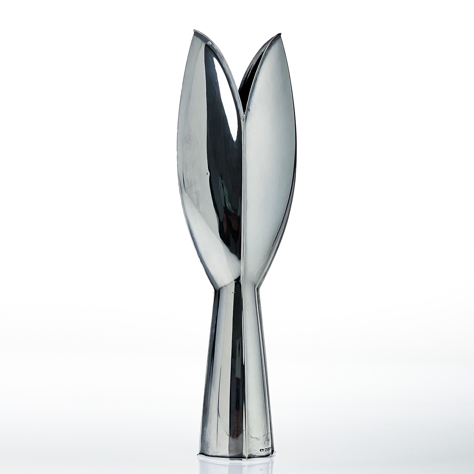 Tapio Wirkkala Tulip Van Kerkhoff Art Consultancy-6 Tapio Wirkkala - Sterling silver "Tulip" vase, model TW 2 - Kultakeskus Oy, Finland 1957