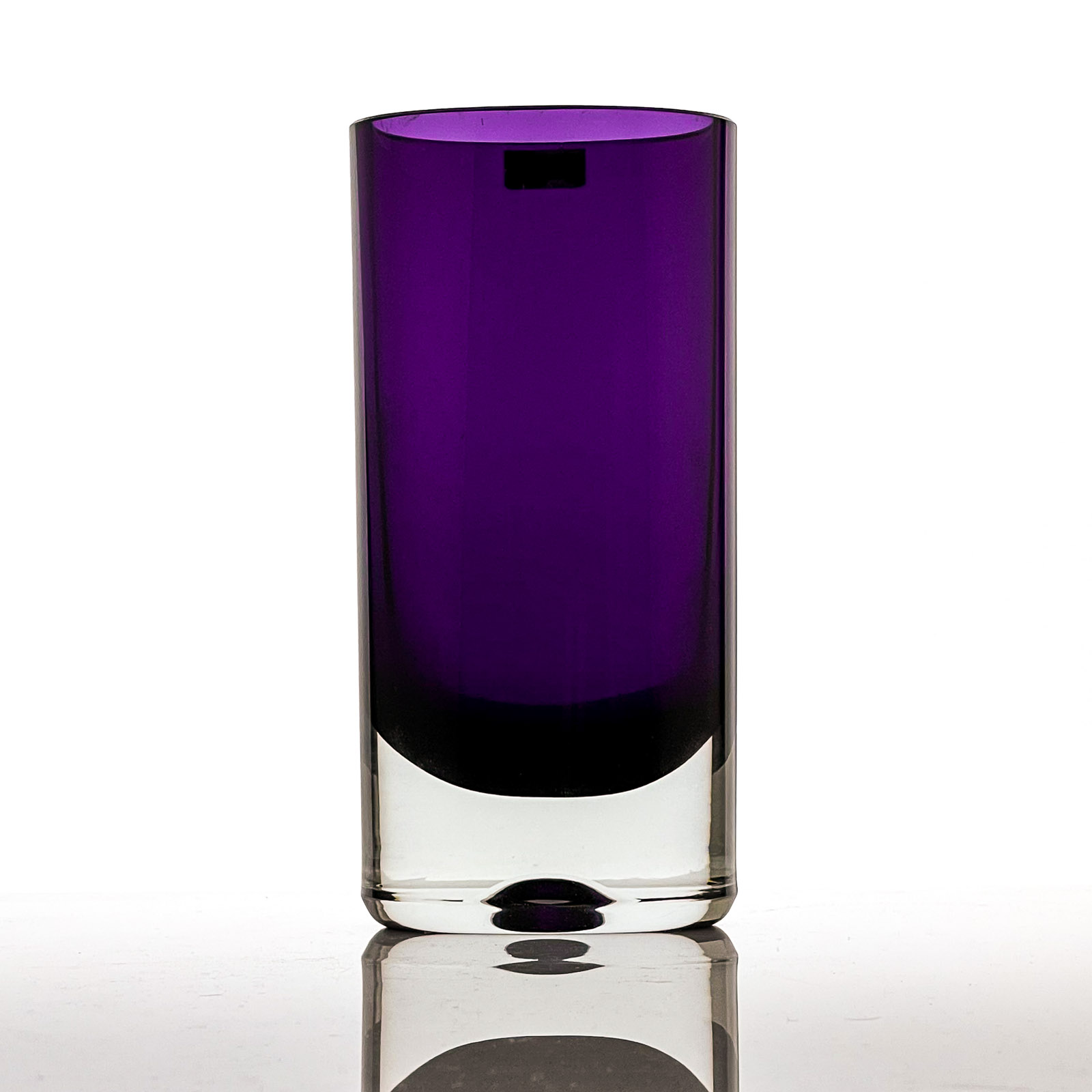 Kaj Franck - A purple and clear glass art-object, model KF 295 - Nuutajärvi-Notsjö Finland, ca. 1965