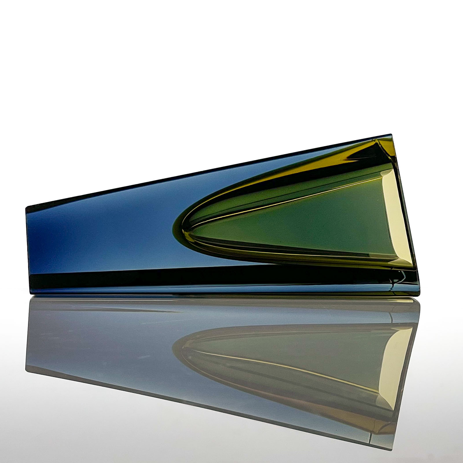 Kaj Franck - Two glass Art-objects "Prisma", model KF215 - Nuutajärvi-Notsjö Finland