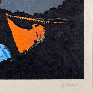 André Lanskoy – Abstract composition, lithograph on Arches paper ca. 1965 – framed, museumglass