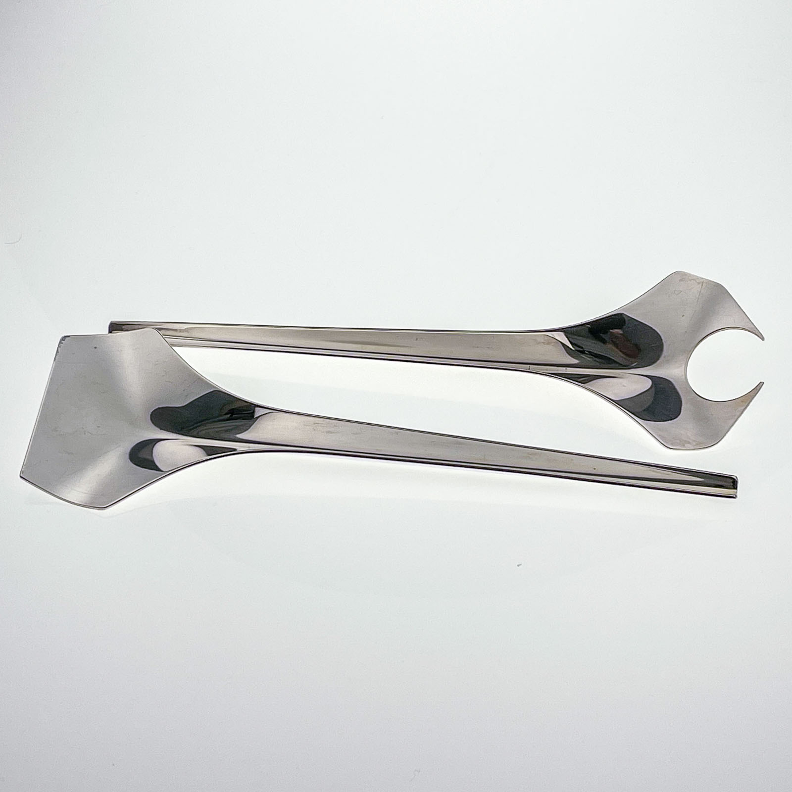 Lino Sabattini Salad Serving Set Van Kerkhoff Art-4 Lino Sabattini Salad Serving Set Sabattini Argenteria