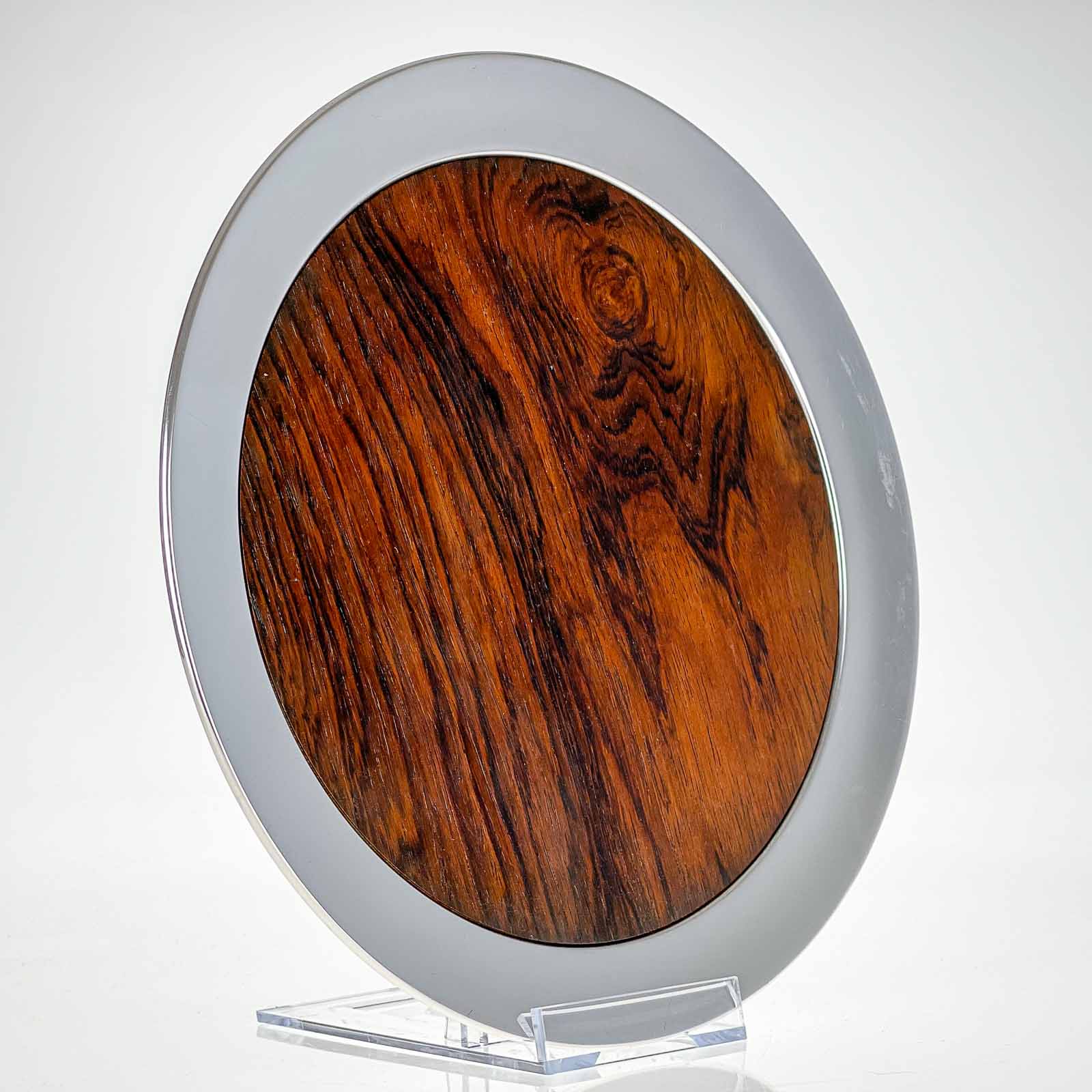 Tapio Wirkkala TW 142 Van Kerkhoff Art-3 Tapio Wirkkala - A Sterling silver and Jacaranda-wood tray, model TW 142 - Kultakeskus Finland, 1971