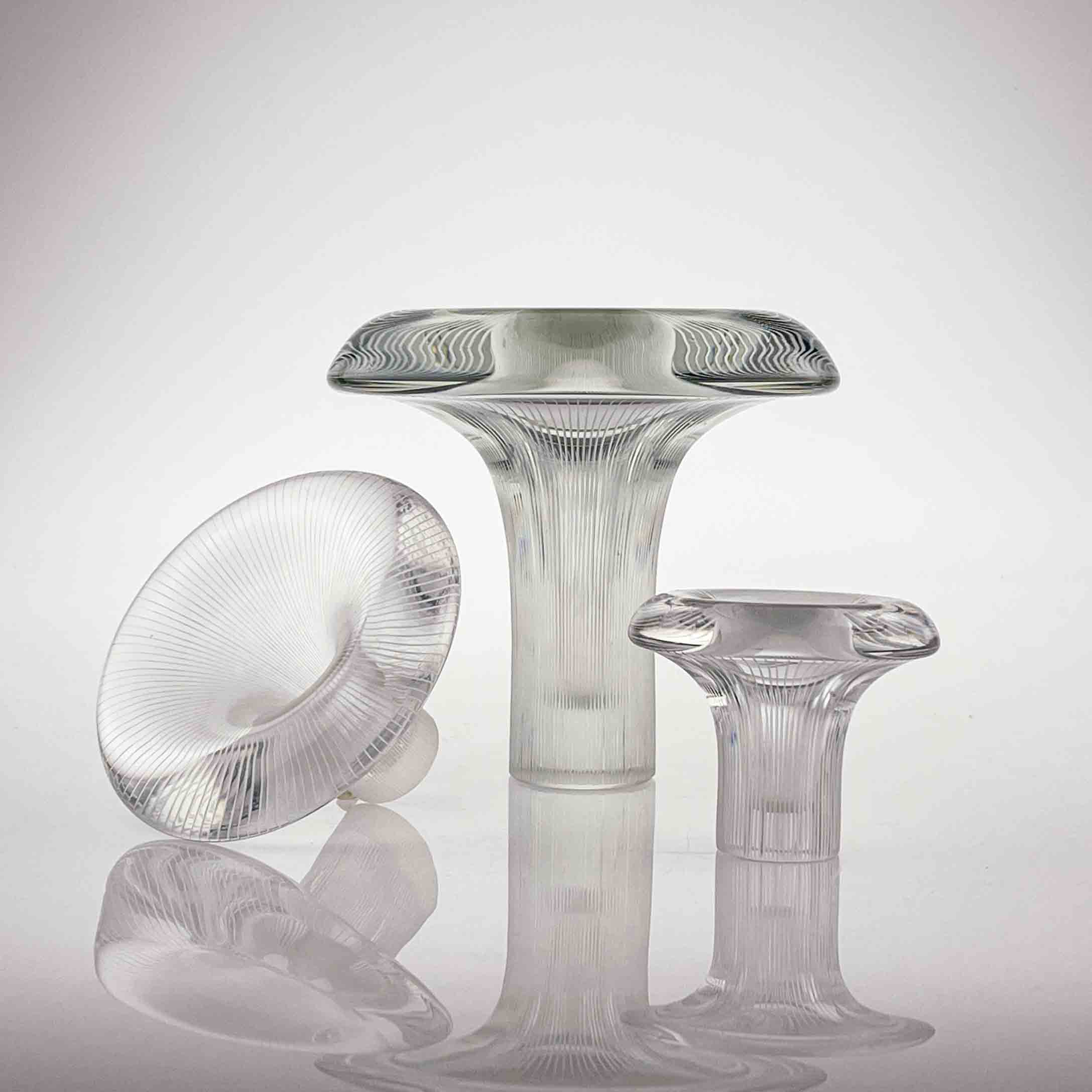 Tapio Wirkkala - A complete set of all sizes "Tatti" (Boletus), model 3552 - Iittala Finland circa 1955