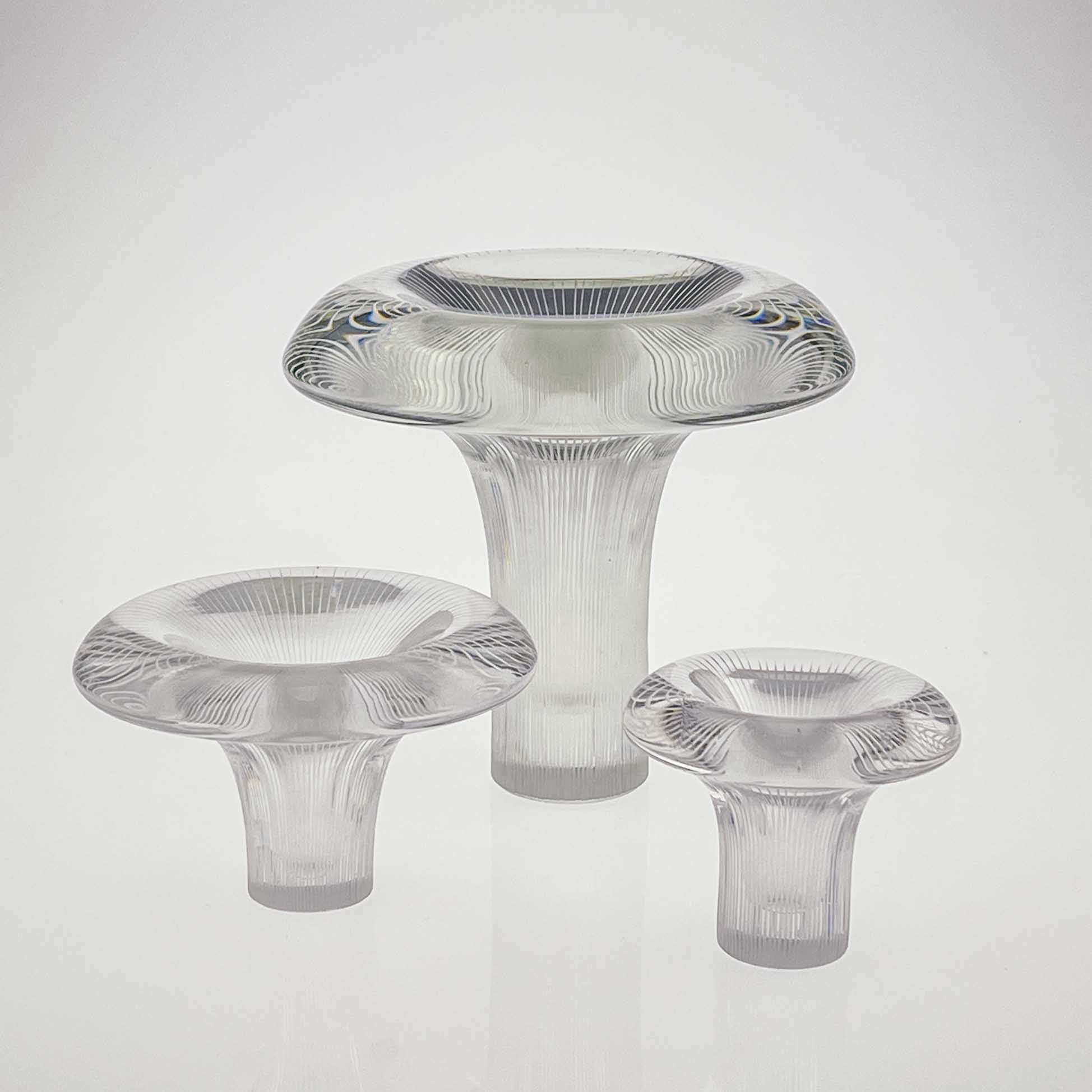 Tapio Wirkkala - A complete set of all sizes "Tatti" (Boletus), model 3552 - Iittala Finland circa 1955