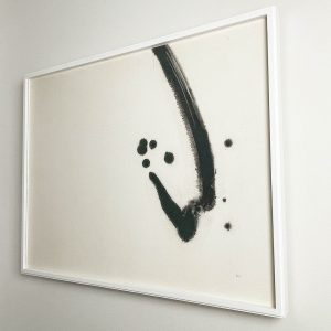 Rune Hagberg - "Composition", 1960's - Ink on paper, laid down on board, original frame, museumglass