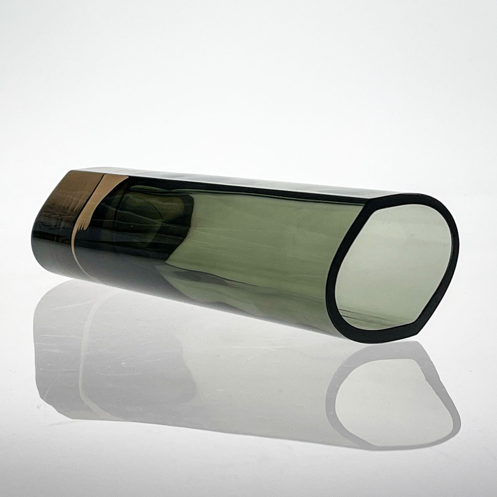 Kaj Franck - An Art-object, model KF304 in green and brown coloured glass - Nuutajärvi-Notsjö Finland circa 1967