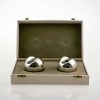 Timo Sarpaneva - A pair of silver candlesticks in original box - Hopeatehdas Finland 1961