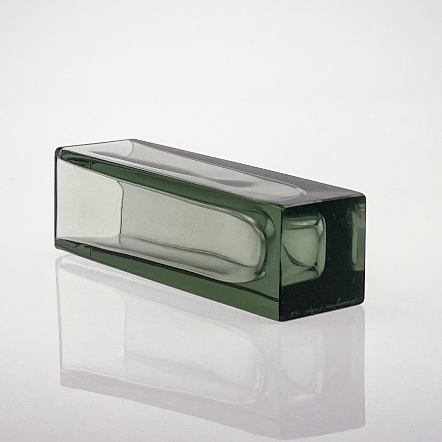 Kaj Franck - Grey-green glass art-object, model KF296 - Nuutajärvi-Notsjö Finland 1965