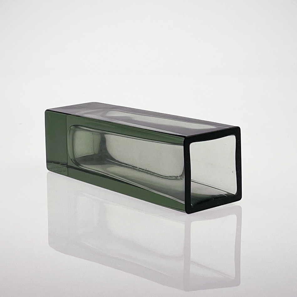 Kaj Franck - Grey-green glass art-object, model KF296 - Nuutajärvi-Notsjö Finland 1965