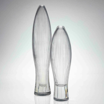 Tapio Wirkkala – A rare set of both sizes crystal Art-object, model 3561 – Iittala, Finland circa 1955