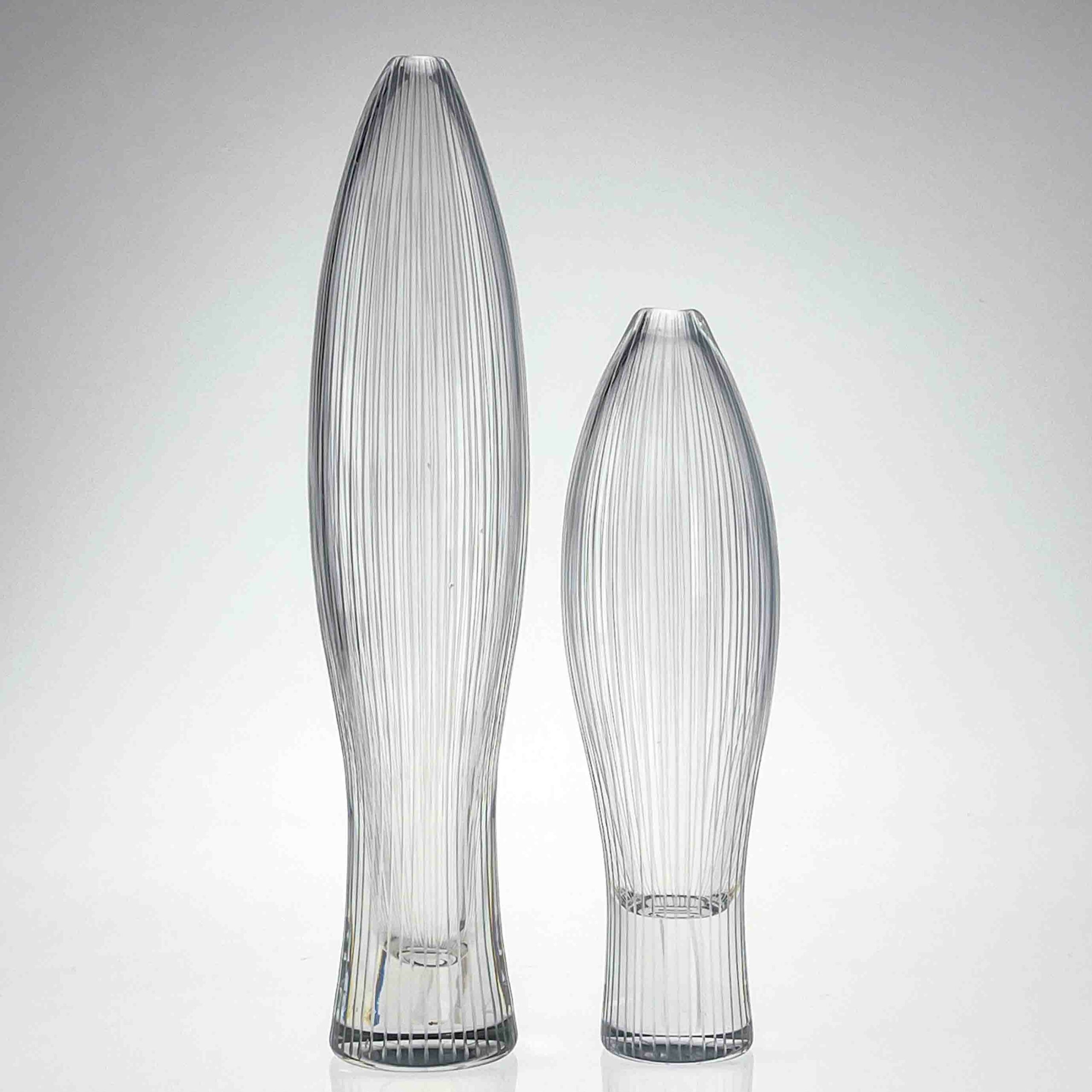 Tapio Wirkkala - A rare set of both sizes crystal Art-object, model 3561 - Iittala, Finland circa 1955