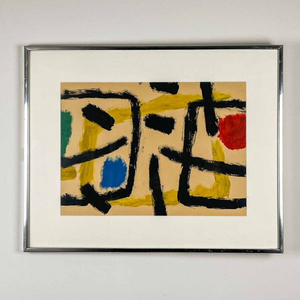 Willem Hussem - Untitled, circa 1960 - Gouache on paper, framed