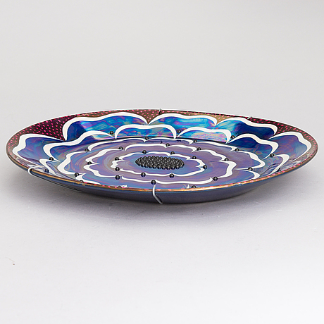 Birger Kaipiainen - Large wall platter, "Florence" - Arabia Pro Arte, Finland circa 1975