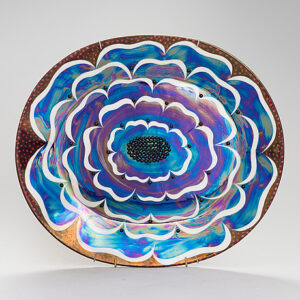 Birger Kaipiainen - Large wall platter, "Florence" - Arabia Pro Arte, Finland circa 1975