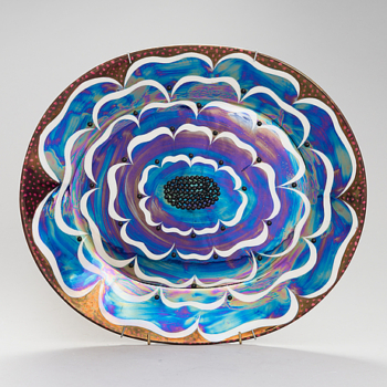 Birger Kaipiainen – Large wall platter, “Florence” – Arabia Pro Arte, Finland circa 1975