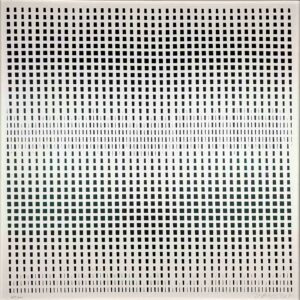 François Morellet - "Trames" 1970 - silkscreen on wove paper, framed museumglass