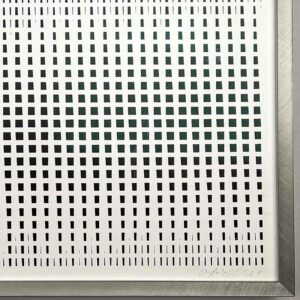 François Morellet - "Trames" 1970 - silkscreen on wove paper, framed museumglass