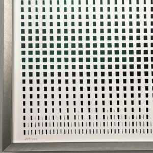 François Morellet - "Trames" 1970 - silkscreen on wove paper, framed museumglass