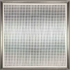 François Morellet - "Trames" 1970 - silkscreen on wove paper, framed museumglass