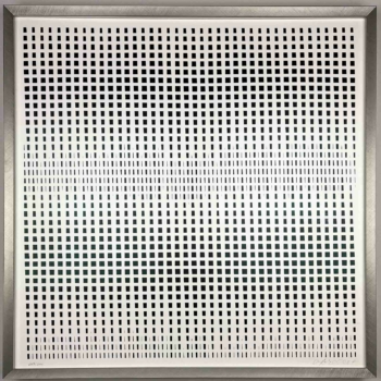 François Morellet – “Trames” 1970 – silkscreen on wove paper, framed museumglass