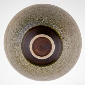 Liisa Hallamaa Larsen - Unique glazed stoneware bowl - Arabia Finland ca. 1960