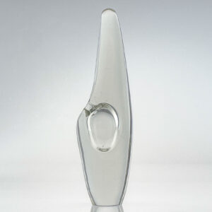 Timo Sarpaneva - Large size crystal Art-Object "Orkidea" (Orchid), Model 3568 - Iittala, Finland 1957