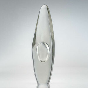 Timo Sarpaneva - Large size crystal Art-Object "Orkidea" (Orchid), Model 3568 - Iittala, Finland 1957