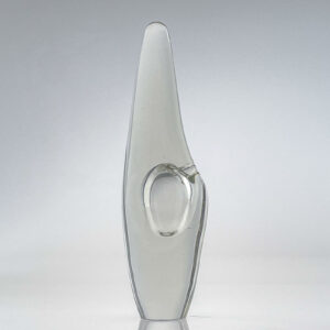 Timo Sarpaneva - Large size crystal Art-Object "Orkidea" (Orchid), Model 3568 - Iittala, Finland 1957