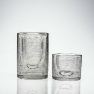 Tapio Wirkkala - Two sizes crystal Art-object, Model 3121 - Iittala Finland circa 1958