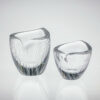 Tapio Wirkkala - Crystal Art-object, Model 3132 in two sizes - Iittala Finland 1954 & 1957