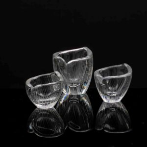 Tapio Wirkkala - Crystal Art-object, Model 3132 in three sizes - Iittala Finland 1954 & 1957