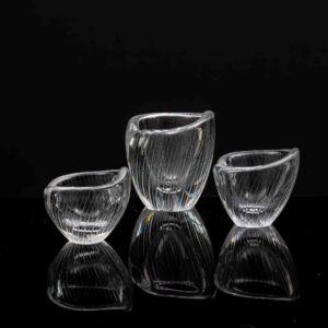 Tapio Wirkkala - Crystal Art-object, Model 3132 in three sizes - Iittala Finland 1954 & 1957