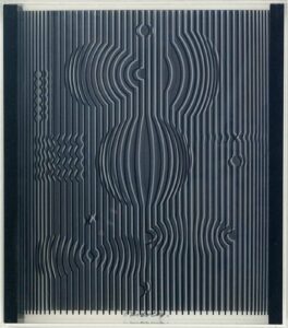 Victor Vasarely - "Venus", multiple 1987, professionally framed, museumglass