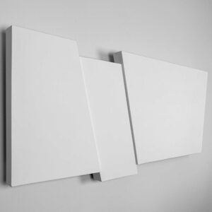 Lars-Erik Falk - "Relief in white no. 63", 1981 - painted wood and multiplex - Van Kerkhoff Art