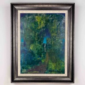 Max Salmi, “Landscape”, 1968 – oil on board, professionally framed